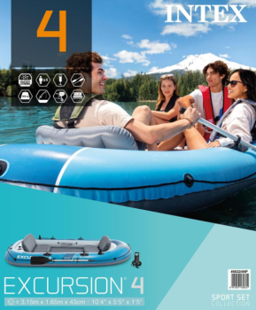 Intex Schlauchboot Excursion 4 Set